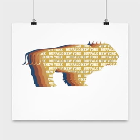 New York Poster - Wall Art for Buffalo NY Gift