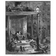 thumbnail image 1 of New York Poverty 1879. N'Among The Tenement-Houses During The Heated Term - Just Before Daybreak ' Engraving After A, 1 of 3