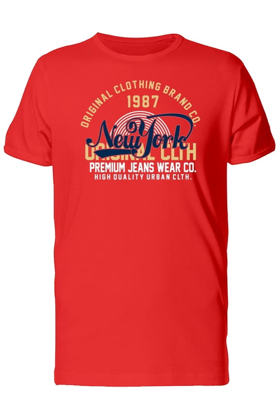 New York Premium Jeans Wear Co T-Shirt Men -Image by Shutterstock, Male x-Large