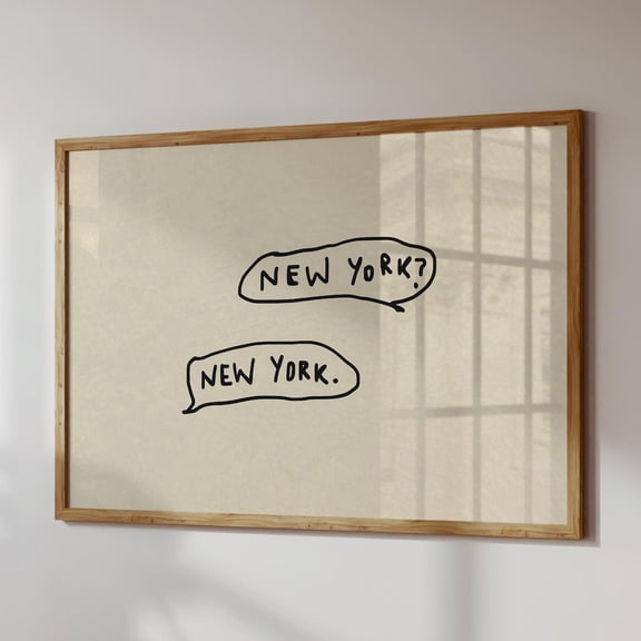 New York Print: Nyc Apartment Wall Art, Trendy Neutral Decor UNFRAMED PAPER POSTER, Home Decor, Vintage Gift, Living Room Dercor