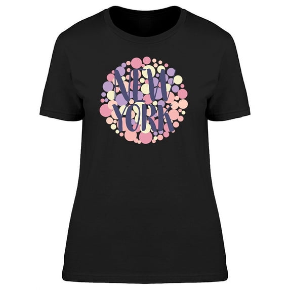 "New York" Purple Lettering T-Shirt Women -Image by Shutterstock, Female 3X-Large