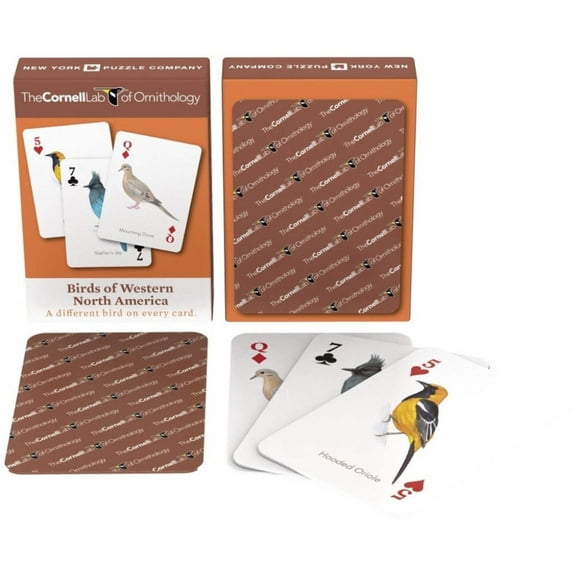 New York Puzzle Company Birds of Western North America Playing Cards Single Standard Deck