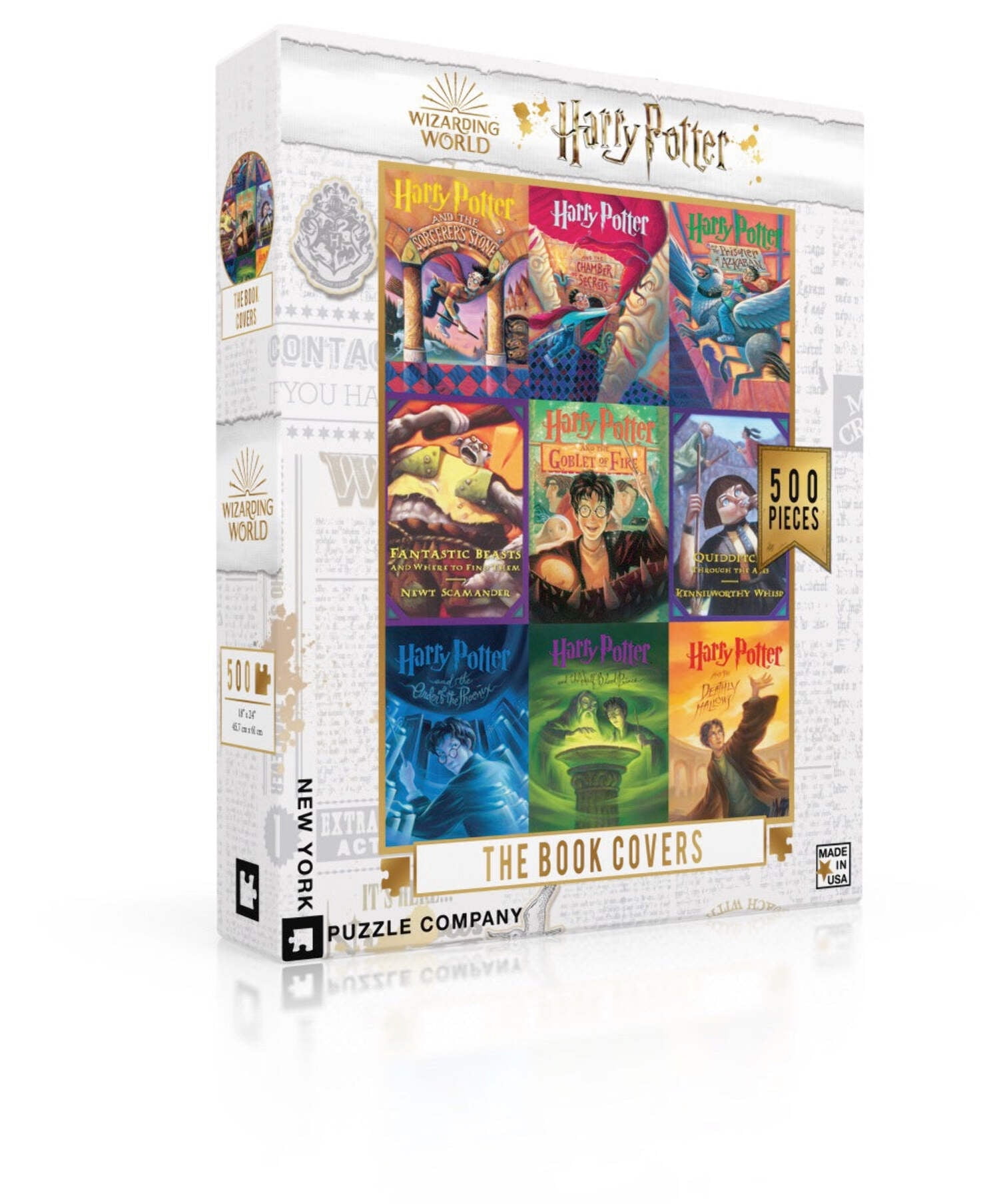 New York Puzzle Company Book Cover Collage 500 Piece Jigsaw Puzzle