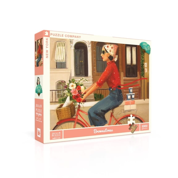 New York Puzzle Company Brownstones 1000 Piece Jigsaw Puzzle