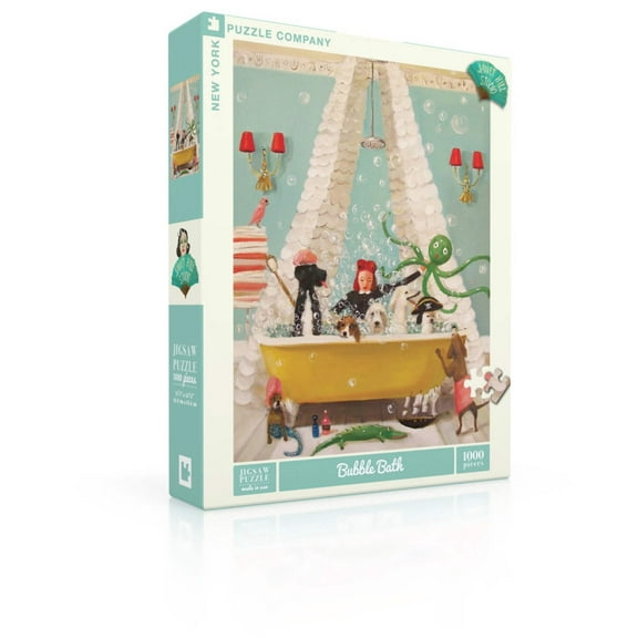 New York Puzzle Company Bubble Bath 1000 Piece Jigsaw Puzzle