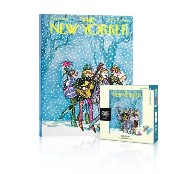 New York Puzzle Company Caroling Mini 100 Piece Mini Puzzle