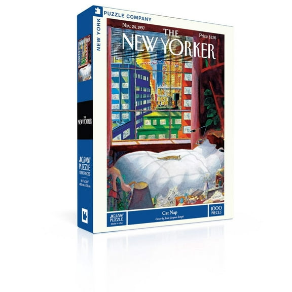 New York Puzzle Company Cat Nap 1000 Piece Jigsaw Puzzle