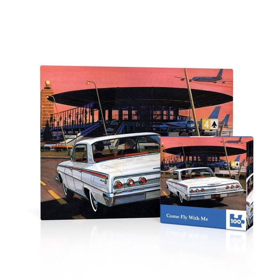 New York Puzzle Company Come Fly With Me Mini 100 Piece Mini Puzzle