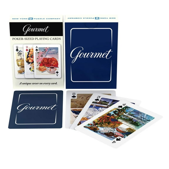 New York Puzzle Company Gourmet Playing Cards Single Standard Deck