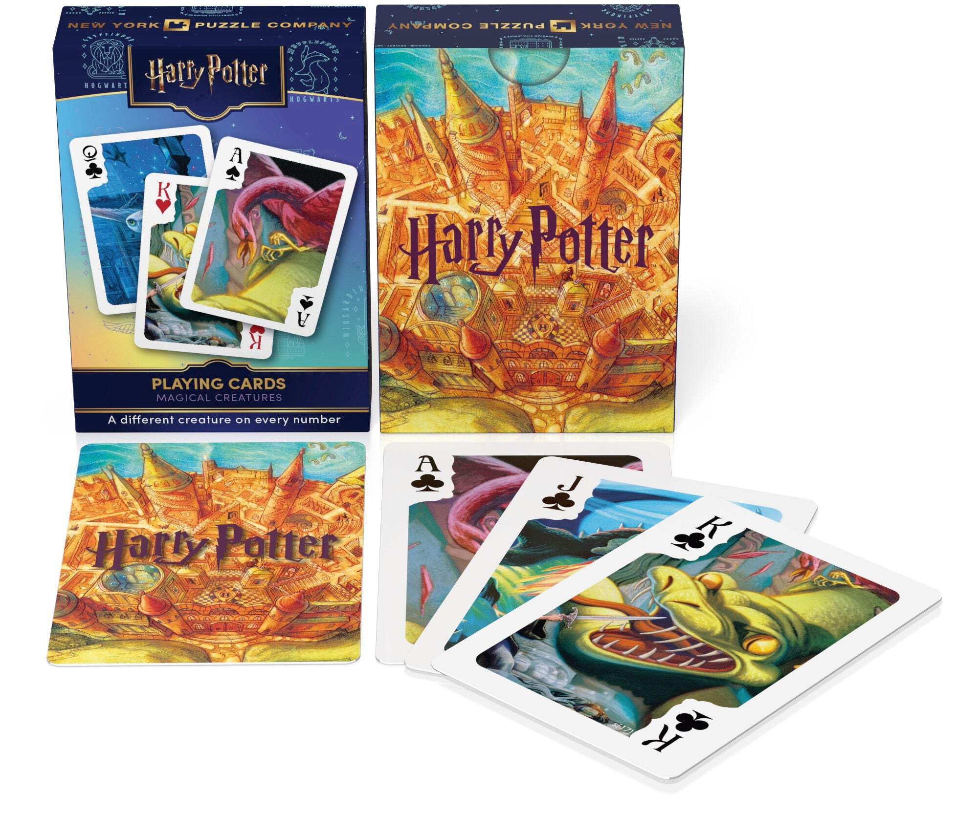 New York Puzzle Company Harry Potter Beasts Playing Cards Single Standard Deck