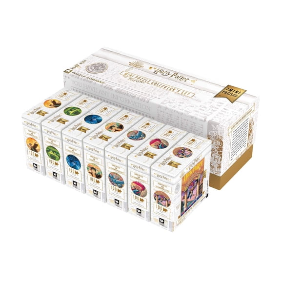 New York Puzzle Company Harry Potter Mini Puzzle Collector's Set Set of 7 Mini Puzzles