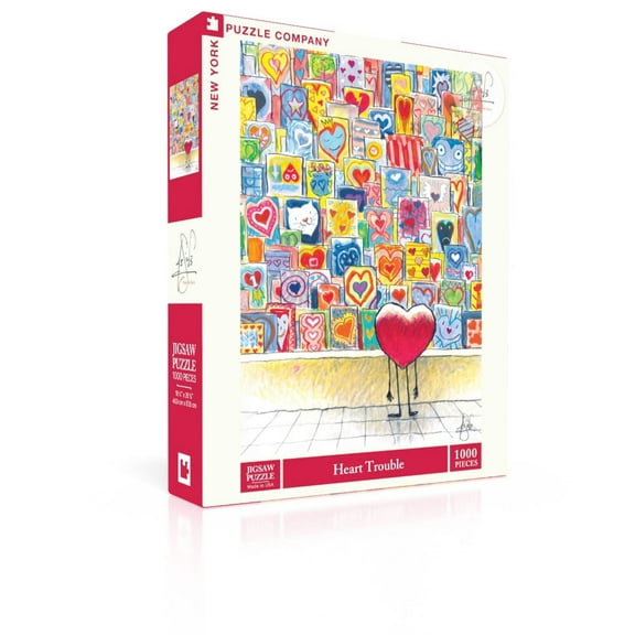 New York Puzzle Company Heart Trouble 1000 Piece Jigsaw Puzzle