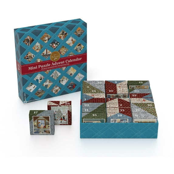 New York Puzzle Company Loré Pemberton Advent Calendar Set of 24 Mini Puzzles