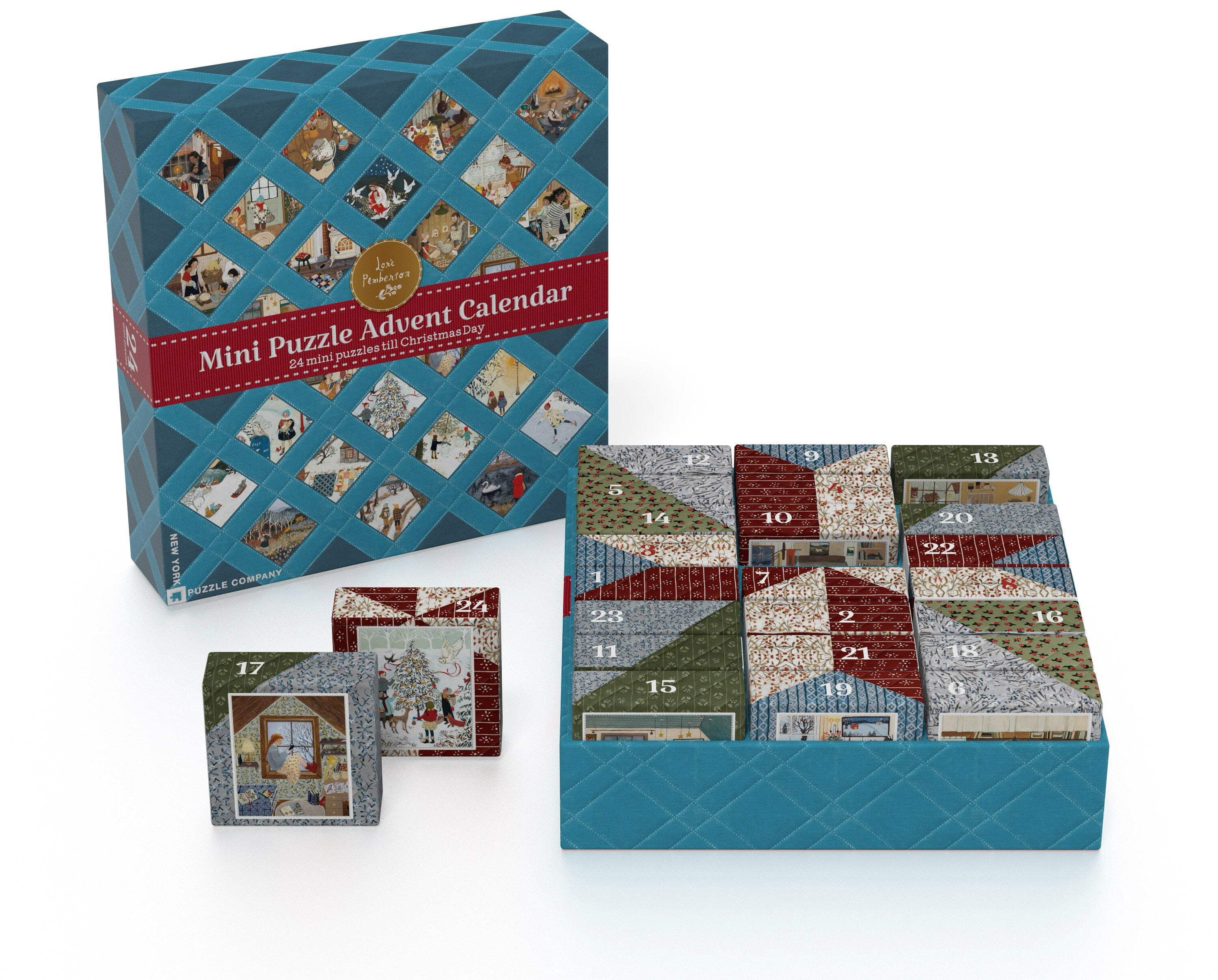 Professor PUZZLE Calendrier De L'Avent – 24 Puzzles De 50 Pièces – À Partir De 8 Ans – Scène De Noël Finale