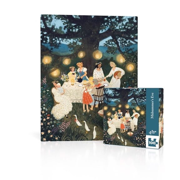 New York Puzzle Company Midsummer's Eve Mini 100 Piece Mini Puzzle