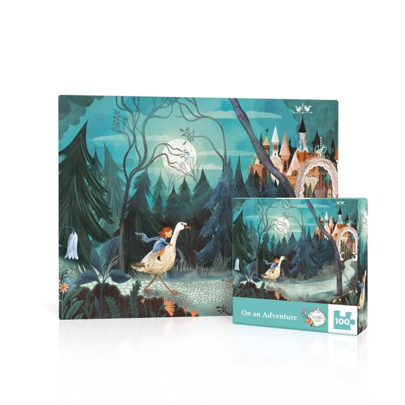 New York Puzzle Company On an Adventure MINI 100 Piece Mini Puzzle
