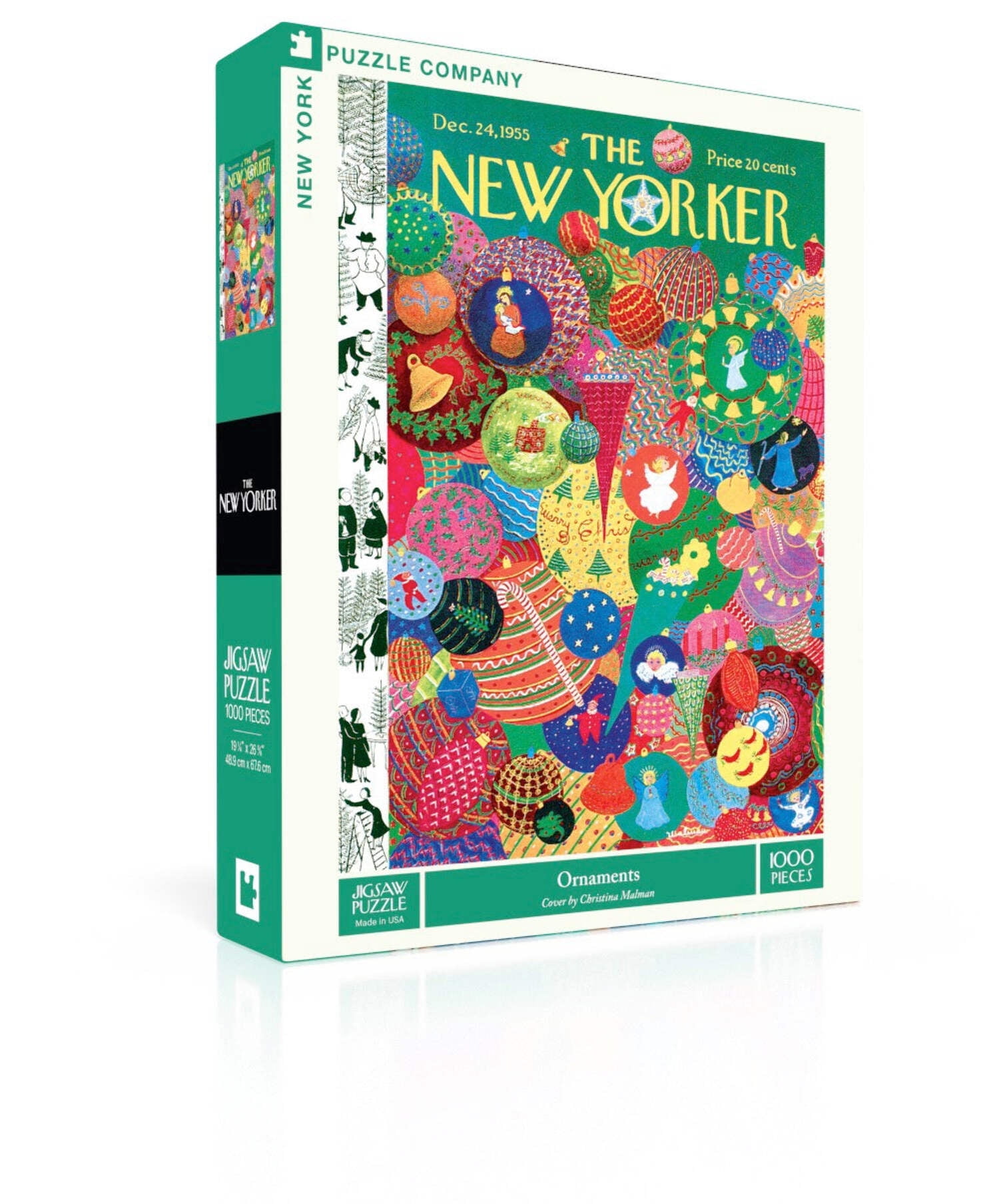 New York Puzzle Company Ornaments 1000 Piece Jigsaw Puzzle