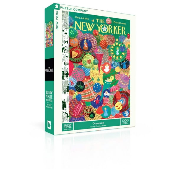 New York Puzzle Company Ornaments 1000 Piece Jigsaw Puzzle