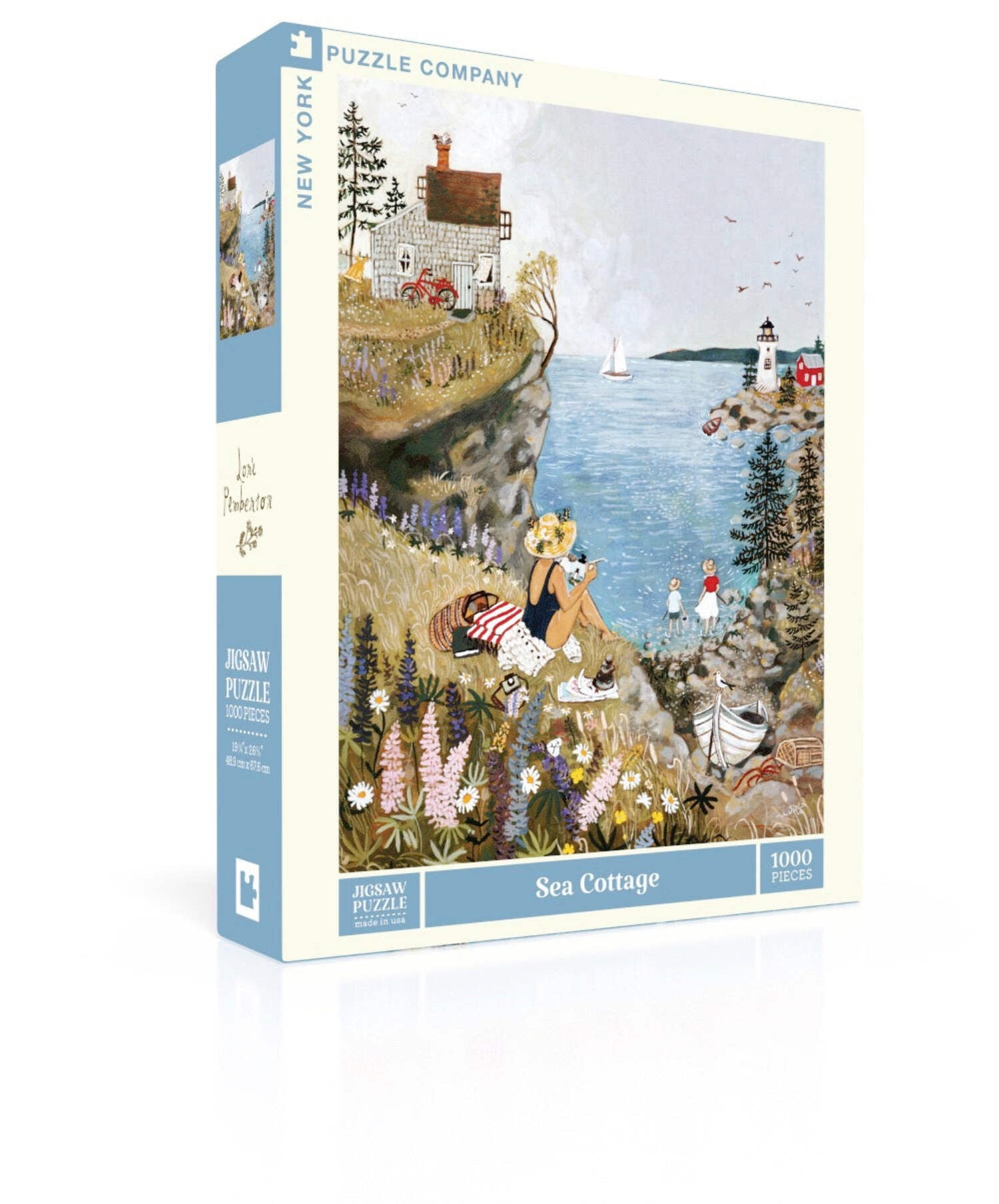 New York Puzzle Company Sea Cottage 1000 Piece Jigsaw Puzzle