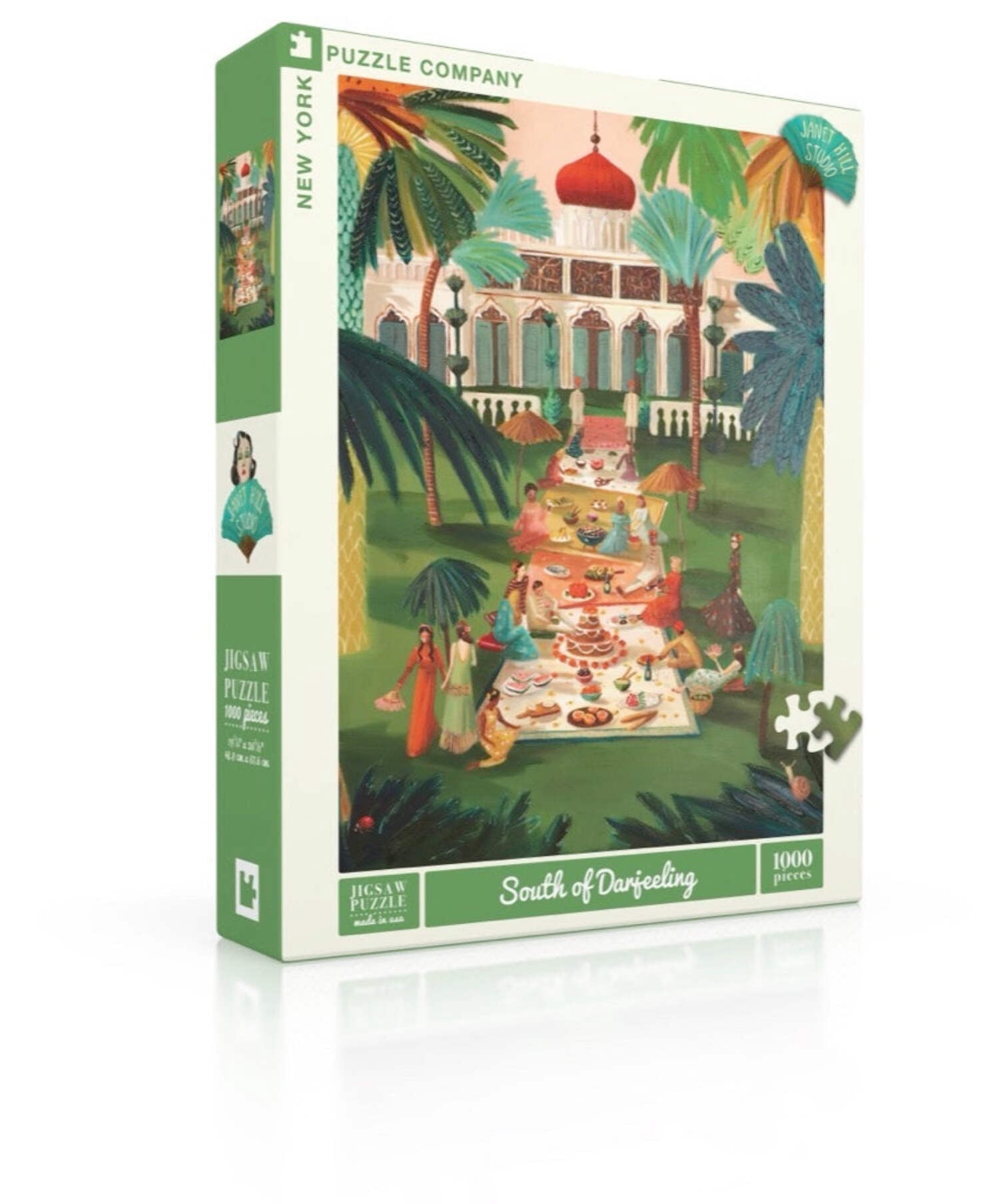 New York Puzzle Company South of Darjeeling 1000 Piece Jigsaw Puzzle ...