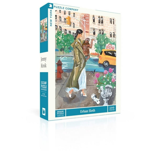 New York Puzzle Company Urban Sloth 500 Piece Jigsaw Puzzle
