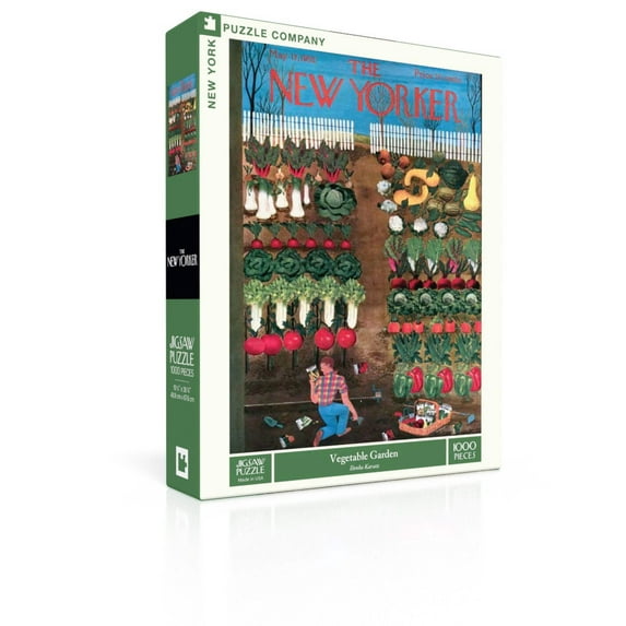 New York Puzzle Company Vegetable Garden 1000 Piece Jigsaw Puzzle