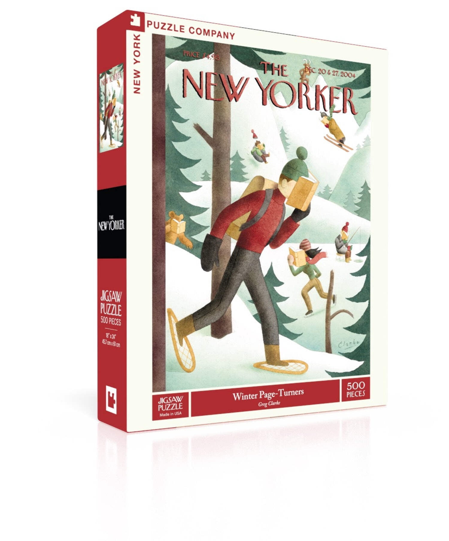Winter Page-Turners 500 Piece Nature Christmas Puzzle