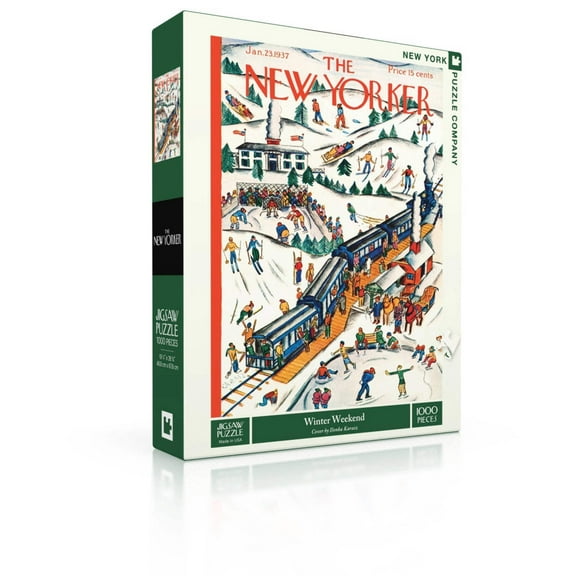 New York Puzzle Company Winter Weekend 1000 Piece Jigsaw Puzzle