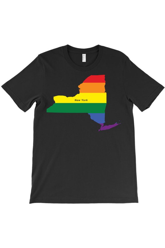 New York Rainbow Flag, State Pride Graphic Design For New York G19679 Unisex T-Shirt, Up to Size 5XL