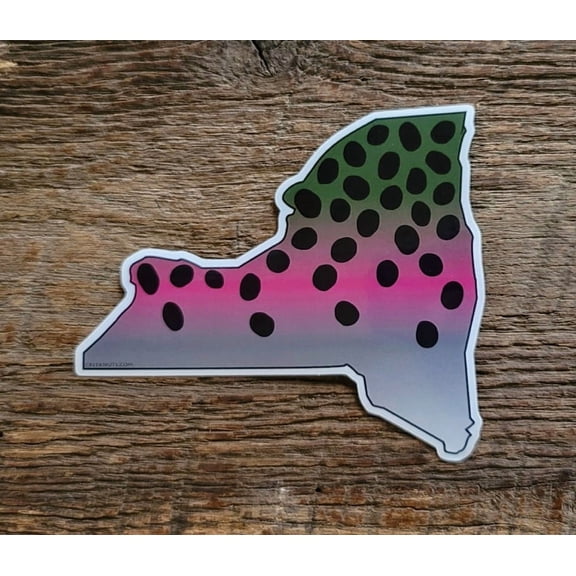New York Rainbow Trout Skin Sticker Decal