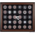 thumbnail image 1 of New York Rangers 30-Puck Brown Display Case, 1 of 3