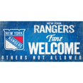 thumbnail image 1 of New York Rangers 6" x 12" Fans Welcome Sign, 1 of 1