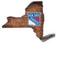 thumbnail image 1 of New York Rangers Distressed State Cutout Sign, 1 of 1