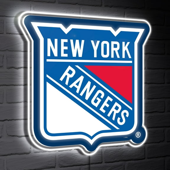 New York Rangers LED Team Logo Shaped Lighted Wall Sign
