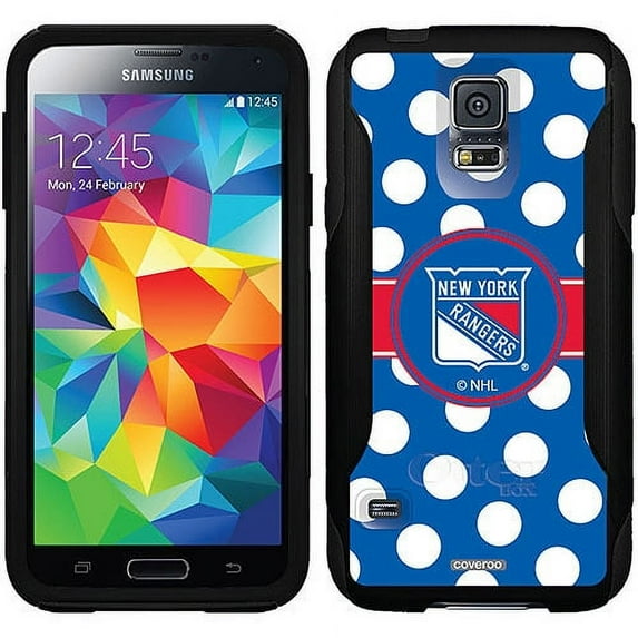 New York Rangers Polka Dots Design on OtterBox Commuter Series Case for Samsung Galaxy S5
