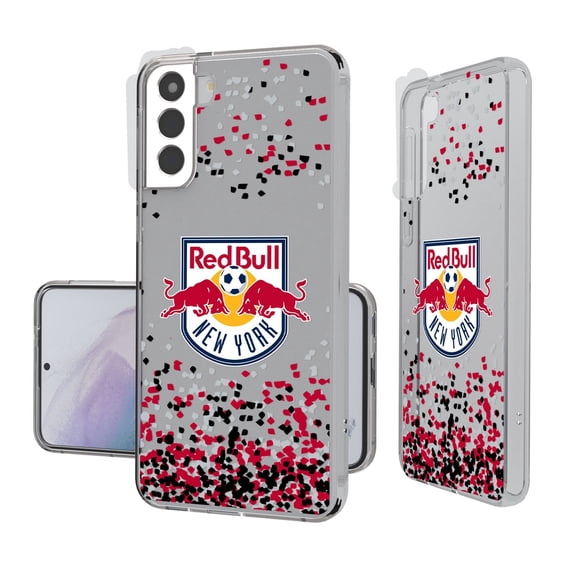 New York Red Bulls Galaxy Confetti Clear Case