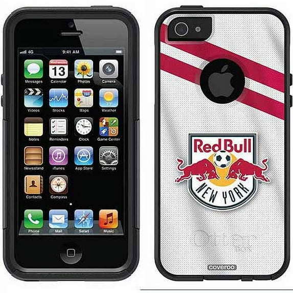 New York Red Bulls Jersey Design on OtterBox Commuter Series Case for Apple iPhone 5SE/5s/5