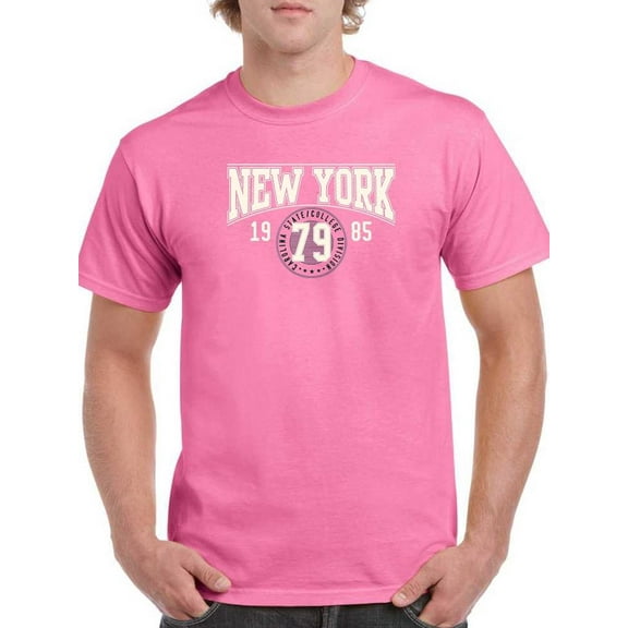 New York Retro College 79 T-Shirt Men -Image by Shutterstock, Male Large