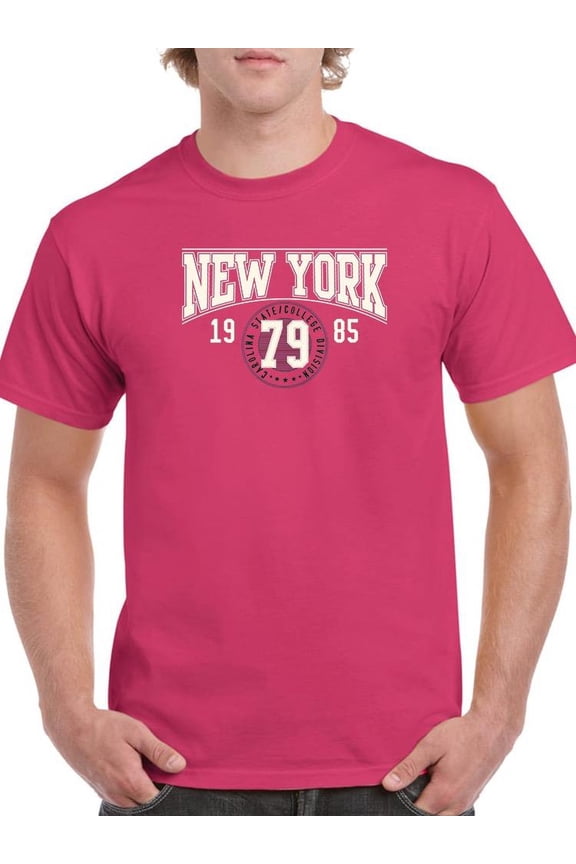 New York Retro College 79 T-Shirt Men -Image by Shutterstock, Male Small