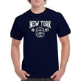 thumbnail image 1 of New York Retro College T-Shirt Men -Image by Shutterstock, Male 4X-Large, 1 of 4