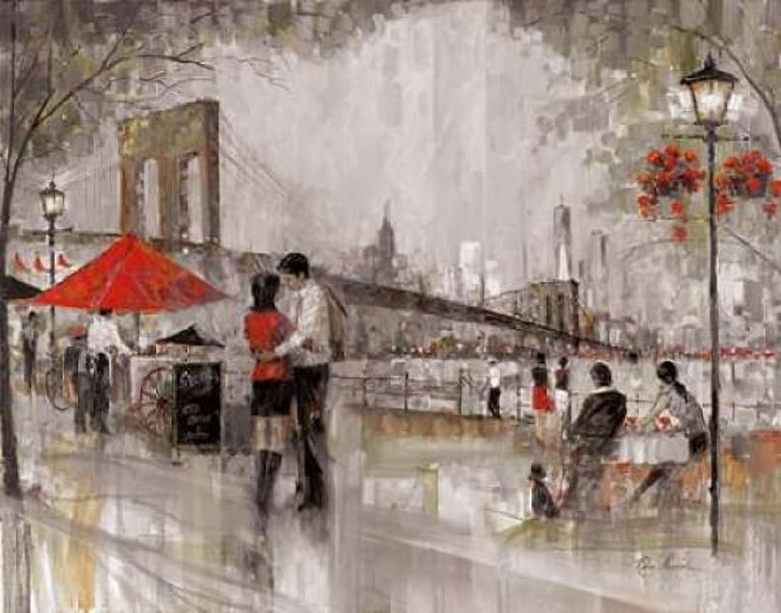 New York Romance Canvas Art - Ruane Manning (22 x 28)