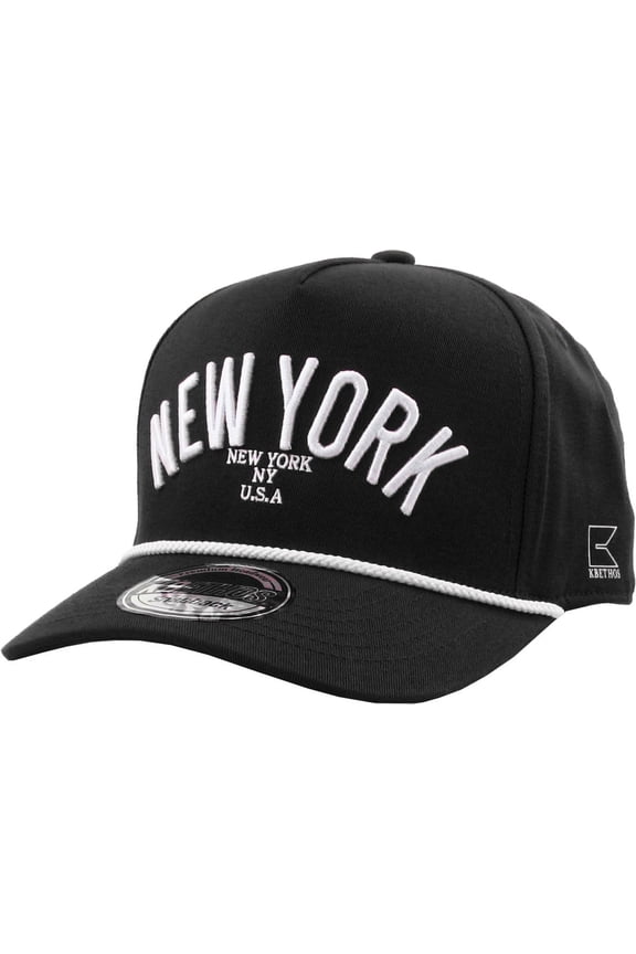 New York Rope Snapback 5-Panel Baseball Trucker Cap Adjustable Fashion Mens Womens