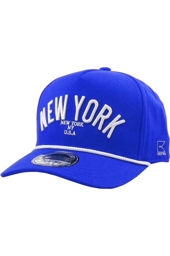 New York Rope Snapback 5-Panel Baseball Trucker Cap Adjustable Fashion Mens Womens