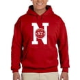 thumbnail image 1 of New York Rubber Seal Stamp Hoodie Men -Image by Shutterstock, Male XX-Large, 1 of 4