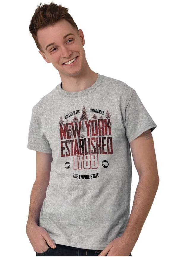 New York Rugged Outdoor Adventure Men's Graphic T Shirt Tees Brisco Brands S