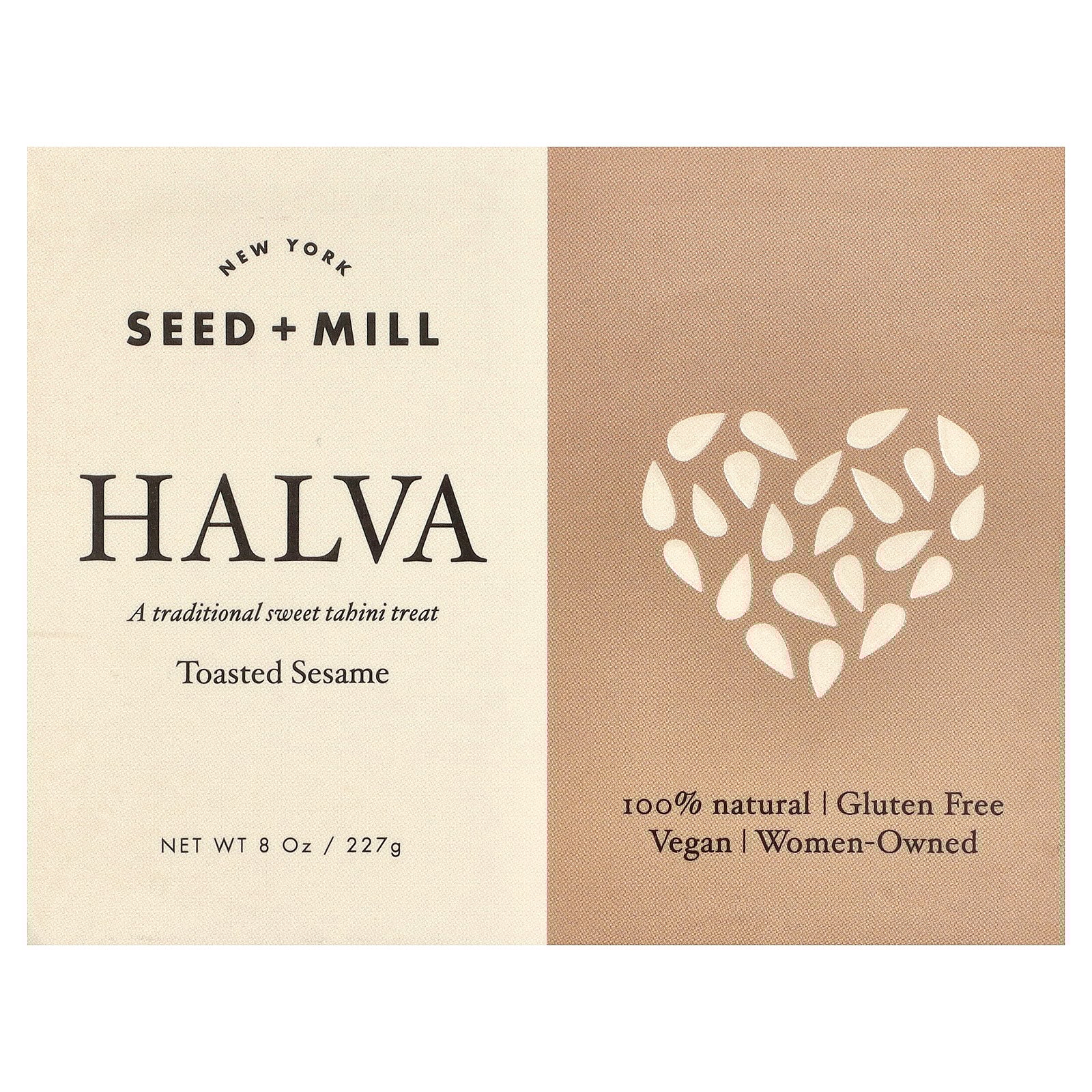 New York Seed + Mill Halva, Toasted Sesame, 8 oz (227 g)