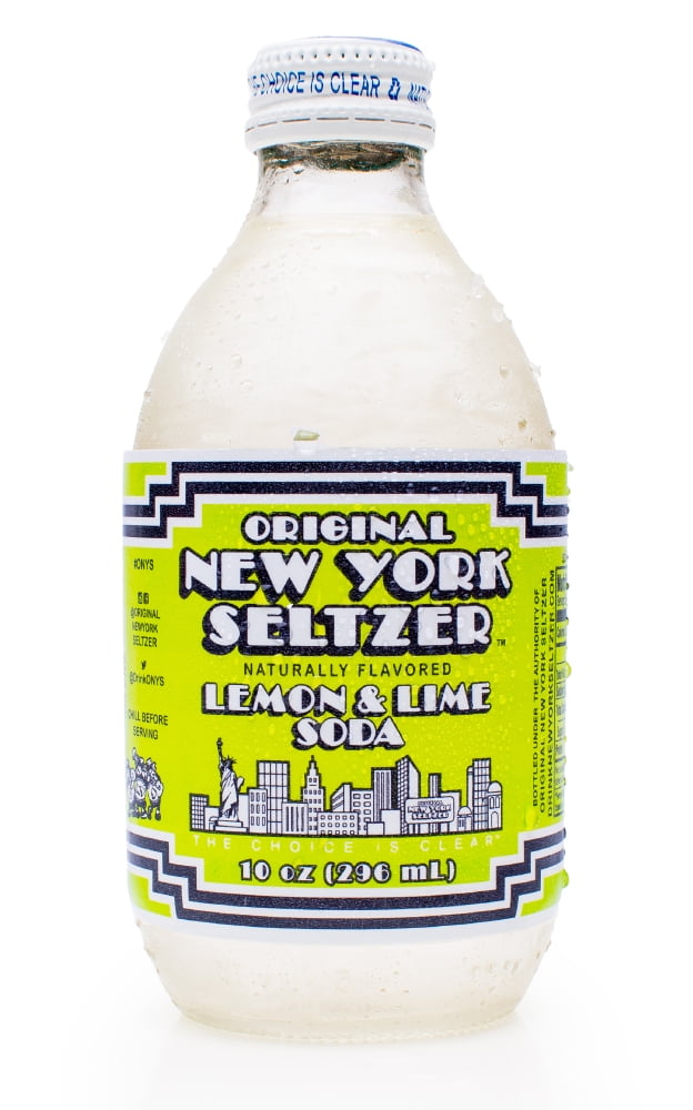 New York Seltzer Lemon Lime Soda 12/10 fl. oz. bottle Case