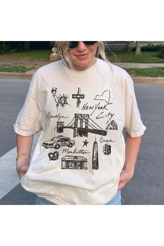 New York Shirt NYC Shirt New York City Tee 90s Tee New York Trip Tee Shirt NYC Gift