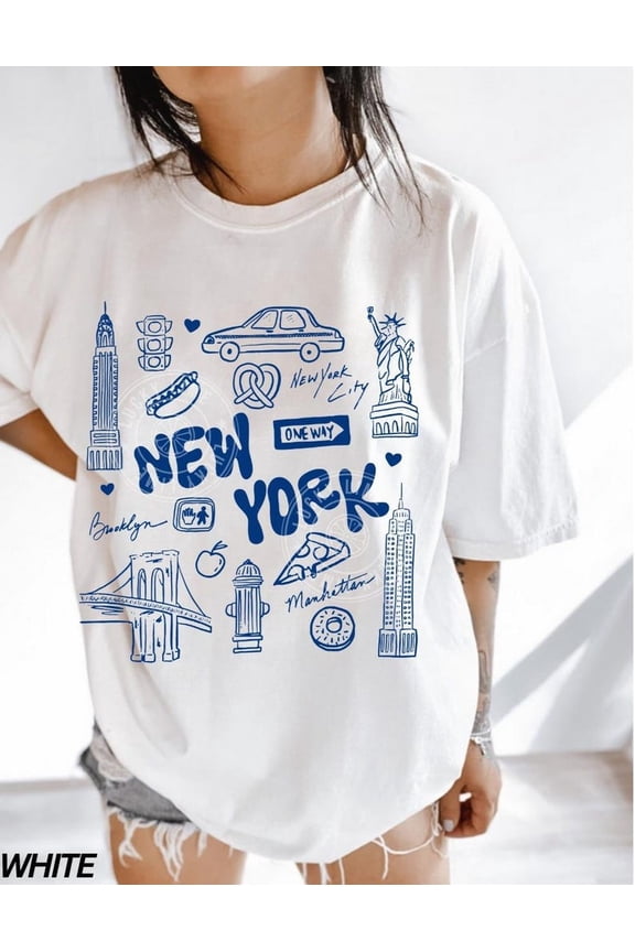 New York Shirt, Nyc Shirt, New York City Tshirt, Bachelorette Party Shirt WHITE S-5XL