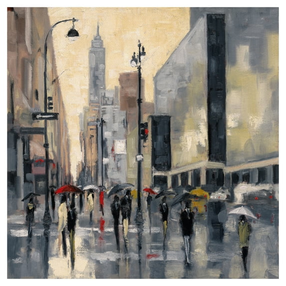 New York Showers by Shawn Mackey New York City Canvas Art